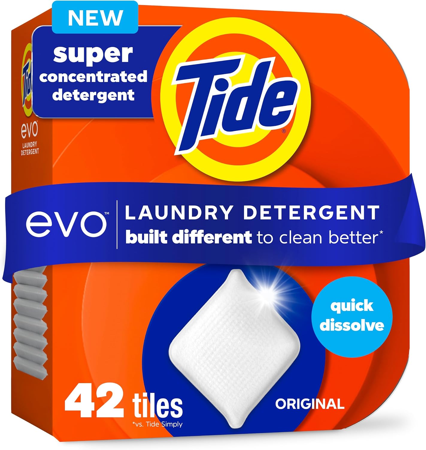 Tide evo laundry detergent fiber tiles product packaging